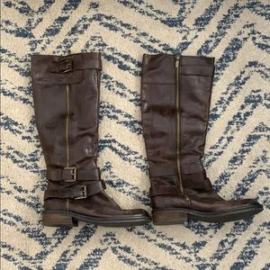 Enzo Angiolini brown leather riding boots!